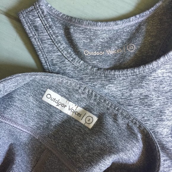 Outdoor Voices Set Athena Crop Top & 3/4 Legging - Picture 8 of 8